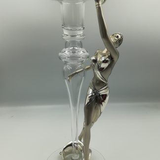 Candelabro de cristal.