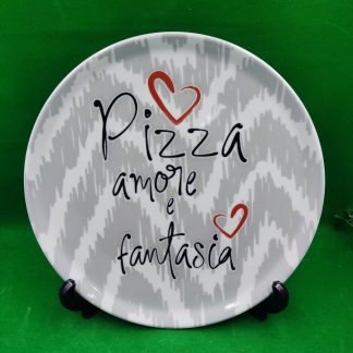 Plato de pizza.