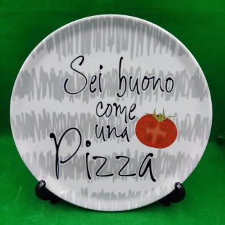 Plato de pizza.