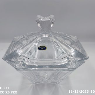 Bombonera de cristal.