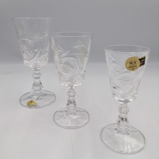 Copas de cristal.